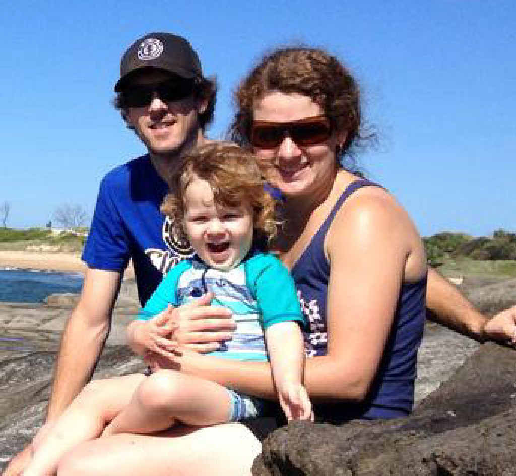 ABOVE RIGHT: Family photos in happier times of Jeremy Josefski with his wife Leah and daughters Keeva and Cree, and Nicole and Michael Daly with little Laec. ABOVE RIGHT: Family photos in happier times of Jeremy Josefski with his wife Leah and daughters Keeva and Cree, and Nicole and Michael Daly with little Laec.